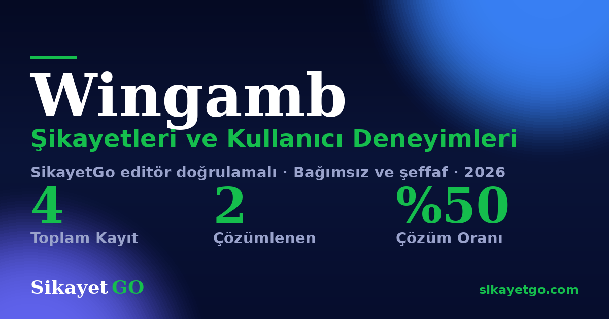 Wingamb şikayet sayfası kart görseli