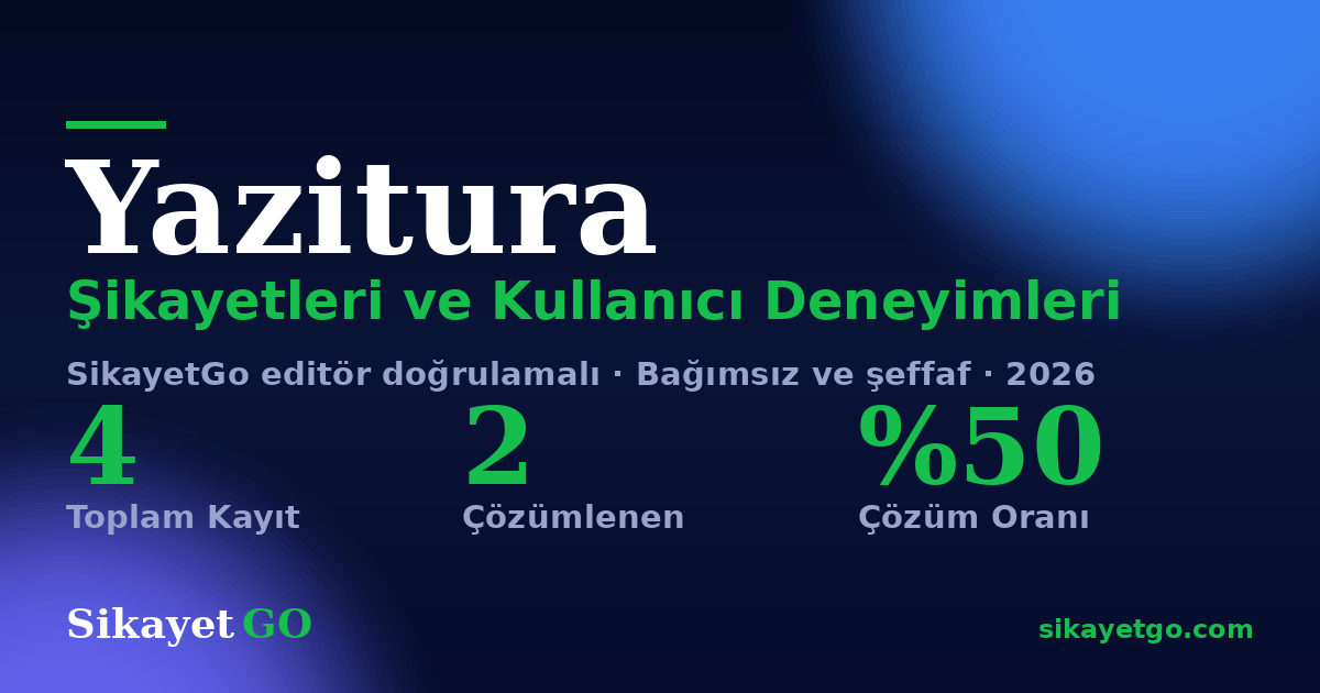 Yazitura şikayet sayfası kart görseli